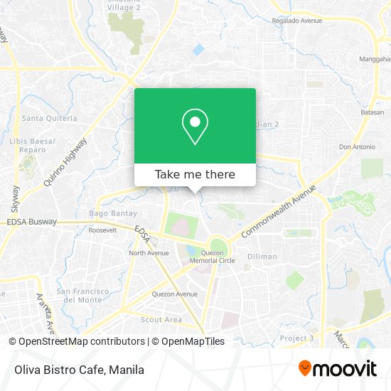 Oliva Bistro Cafe map