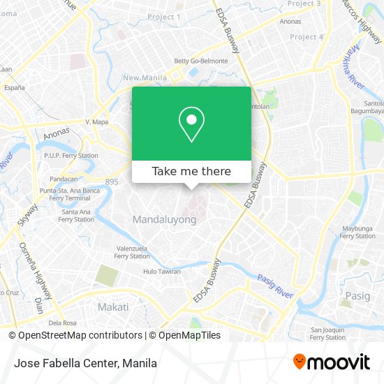 Jose Fabella Center map