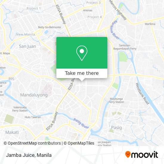 Jamba Juice map