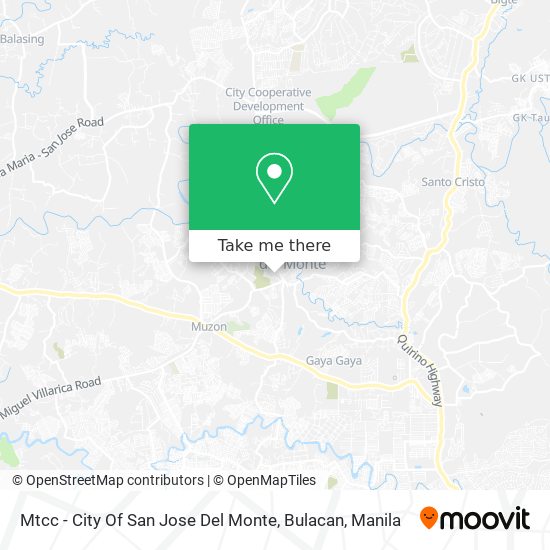 Mtcc - City Of San Jose Del Monte, Bulacan map