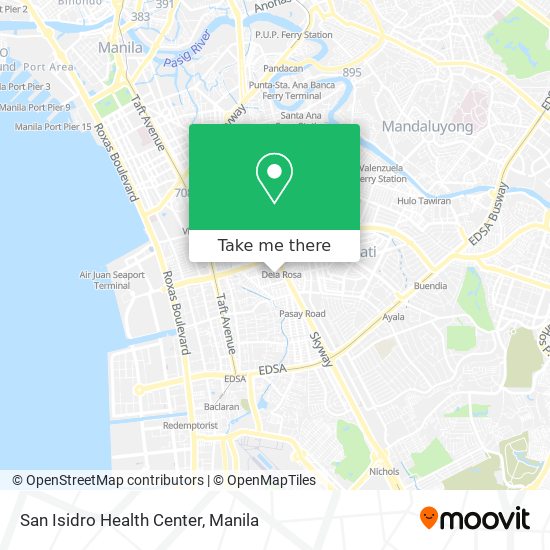 San Isidro Health Center map