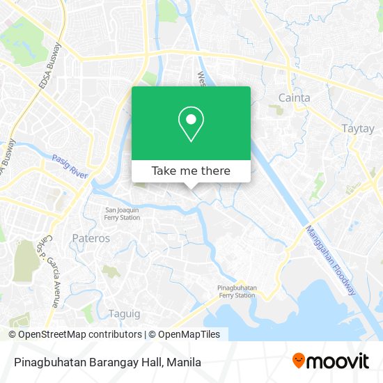Pinagbuhatan Barangay Hall map
