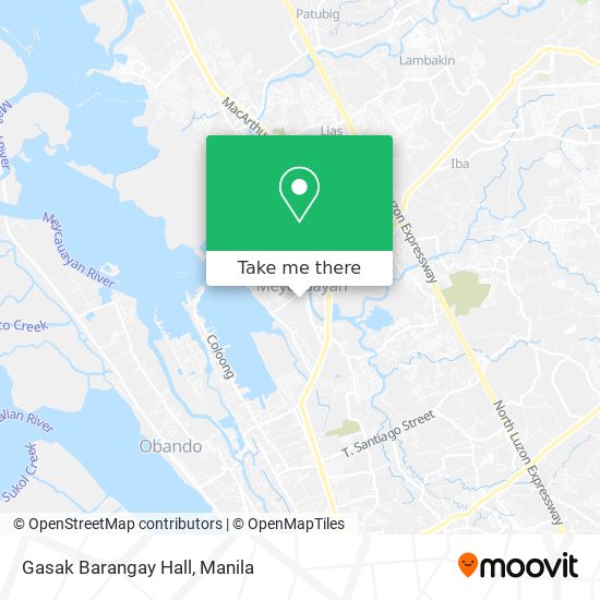 Gasak Barangay Hall map