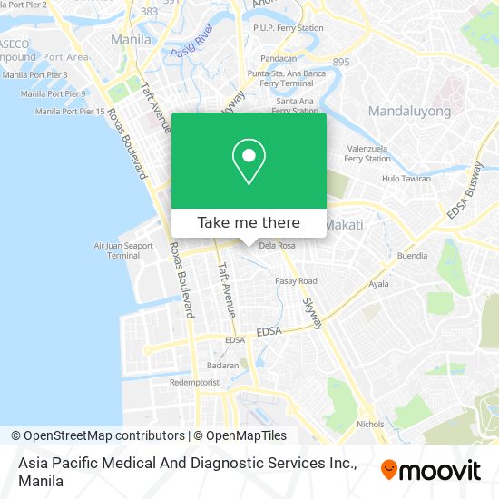 Asia Pacific Medical And Diagnostic Services Inc. map