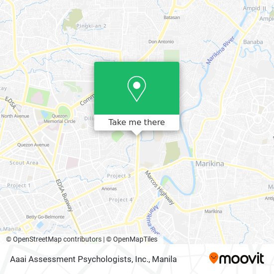 Aaai Assessment Psychologists, Inc. map