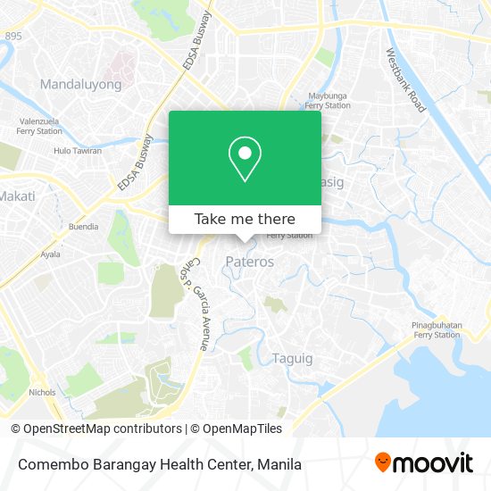 Comembo Barangay Health Center map