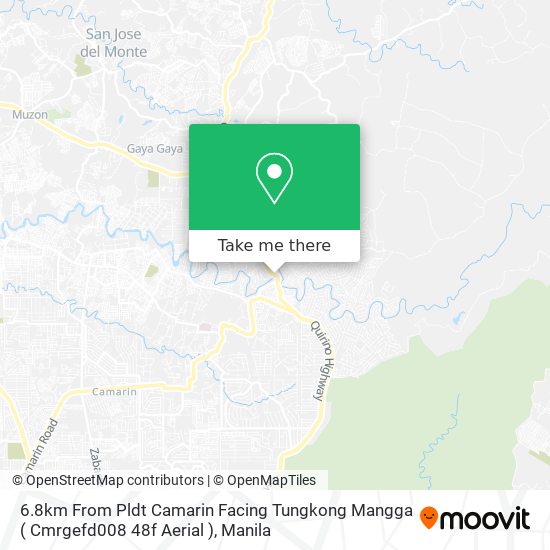 6.8km From Pldt Camarin Facing Tungkong Mangga ( Cmrgefd008 48f Aerial ) map