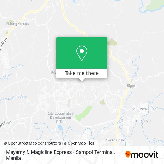 Mayamy & Magicline Express - Sampol Terminal map