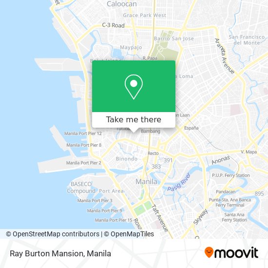 Ray Burton Mansion map