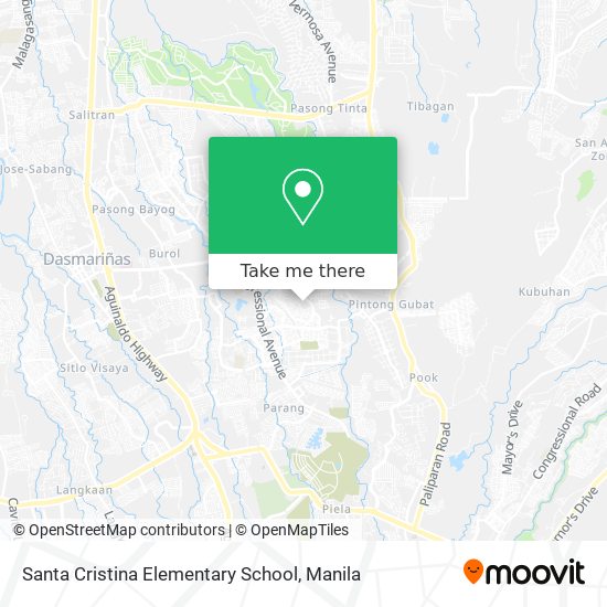 Santa Cristina Elementary School map