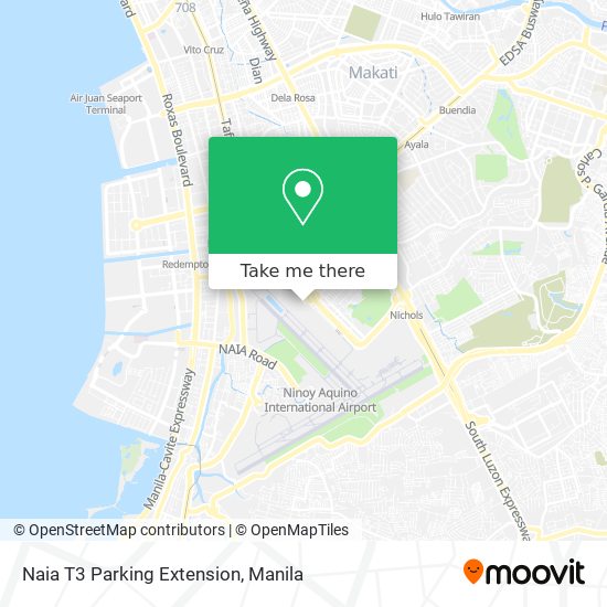 Naia T3 Parking Extension map