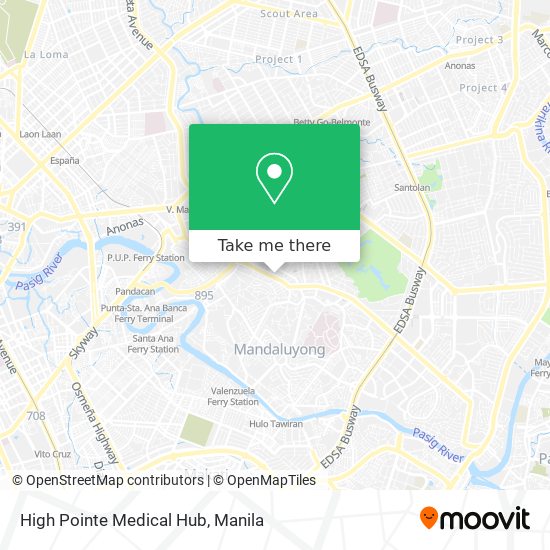 High Pointe Medical Hub map