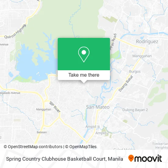 Spring Country Clubhouse Basketball Court map