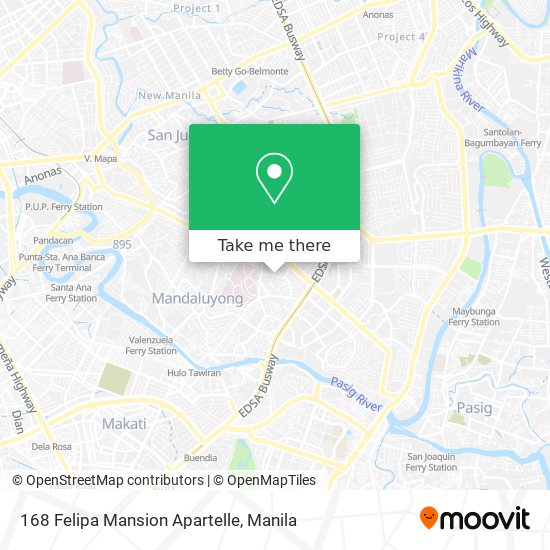 168 Felipa Mansion Apartelle map