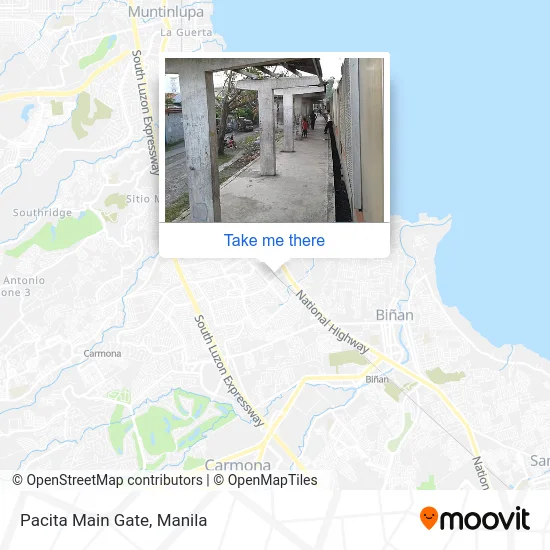 Pacita Main Gate map