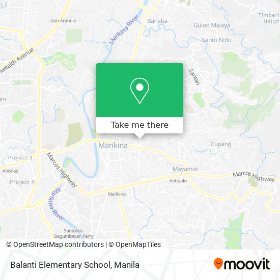 Balanti Elementary School map