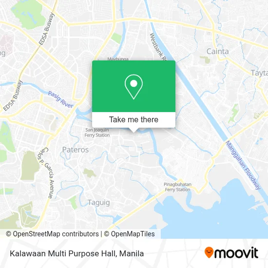 Kalawaan Multi Purpose Hall map