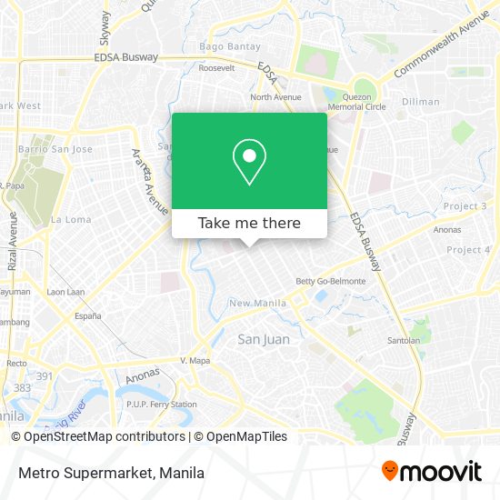 Metro Supermarket map