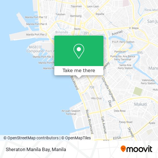 Sheraton Manila Bay map