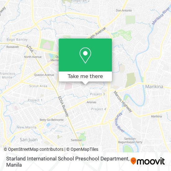 Starland International School Preschool Department map