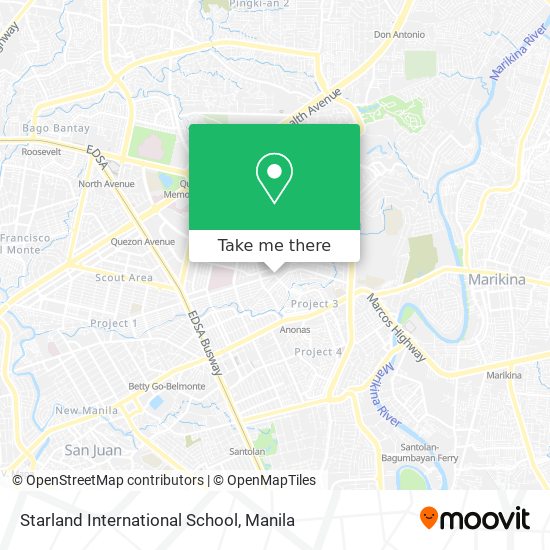 Starland International School map