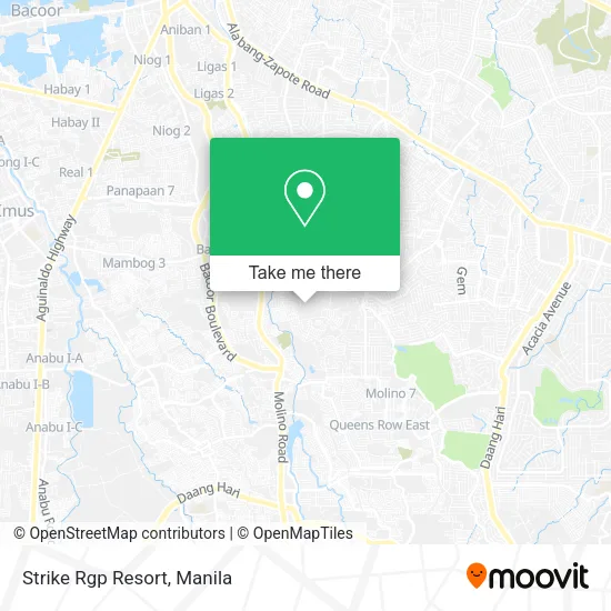 Strike Rgp Resort map