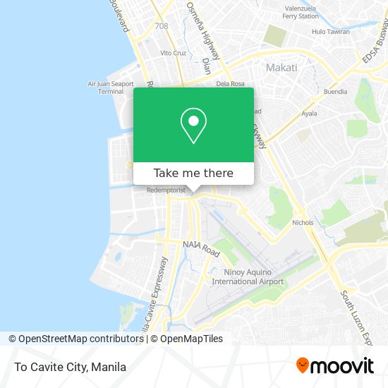 To Cavite City map