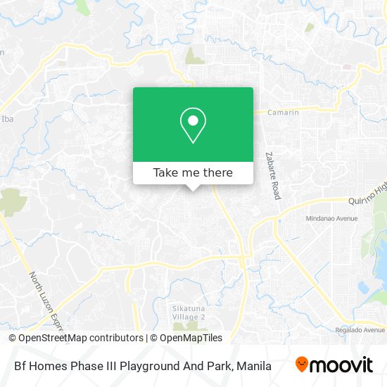 Bf Homes Phase III Playground And Park map