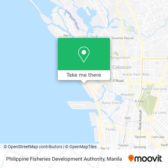 Philippine Fisheries Development Authority map