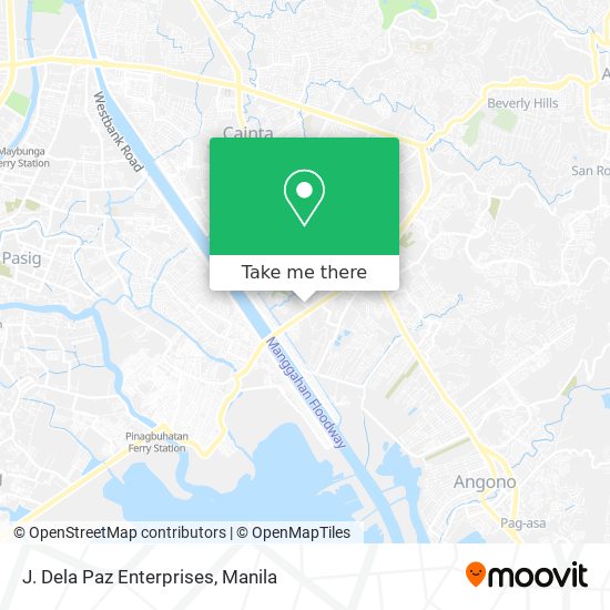 J. Dela Paz Enterprises map