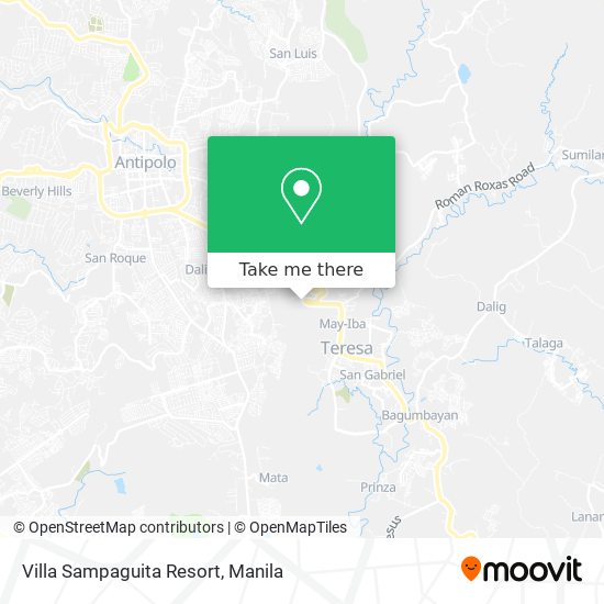 Villa Sampaguita Resort map