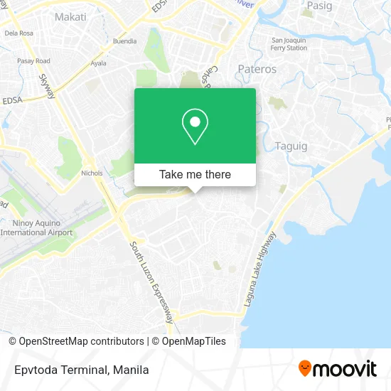 Epvtoda Terminal map