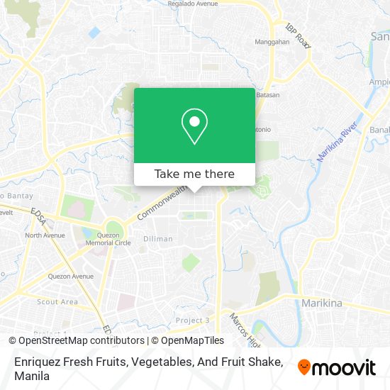 Enriquez Fresh Fruits, Vegetables, And Fruit Shake map