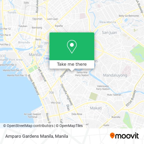 Amparo Gardens Manila map