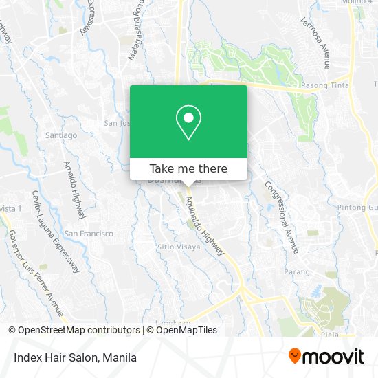 Index Hair Salon map