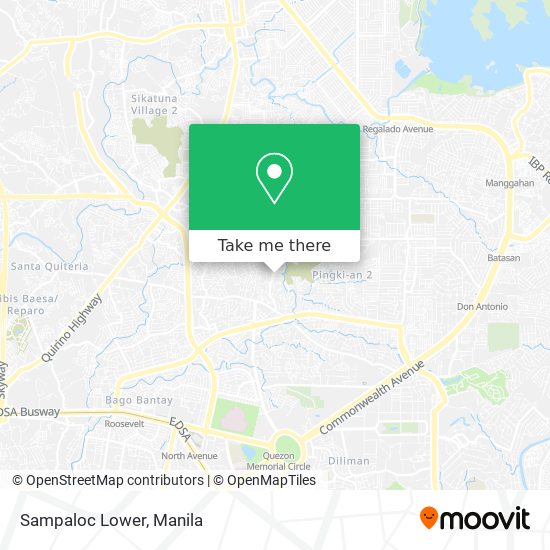 Sampaloc Lower map