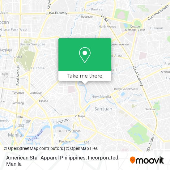 American Star Apparel Philippines, Incorporated map