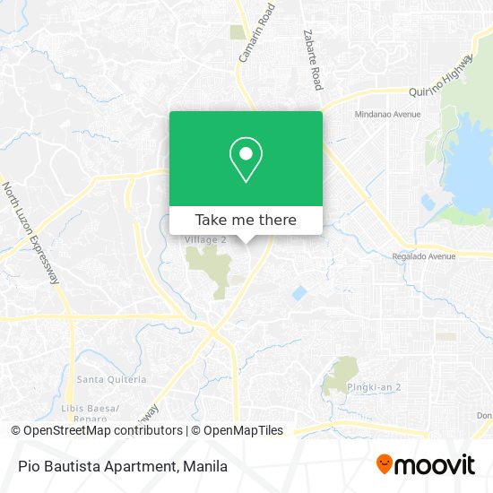 Pio Bautista Apartment map