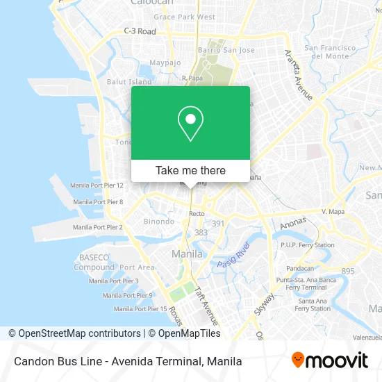 Candon Bus Line - Avenida Terminal map