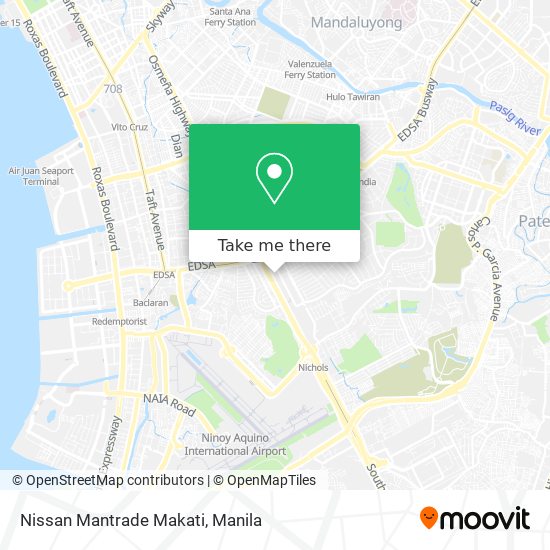 Nissan Mantrade Makati map