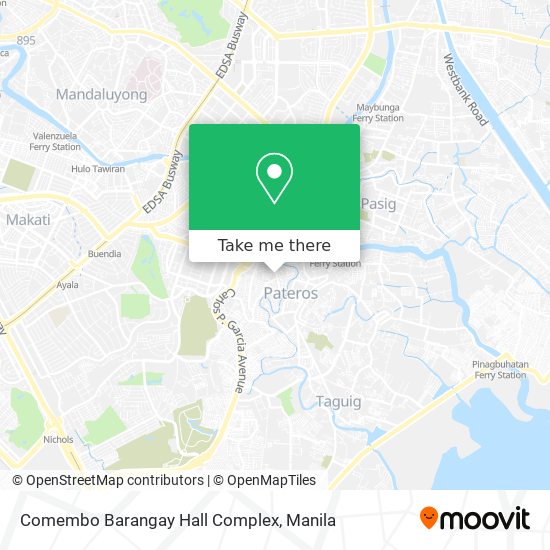 Comembo Barangay Hall Complex map