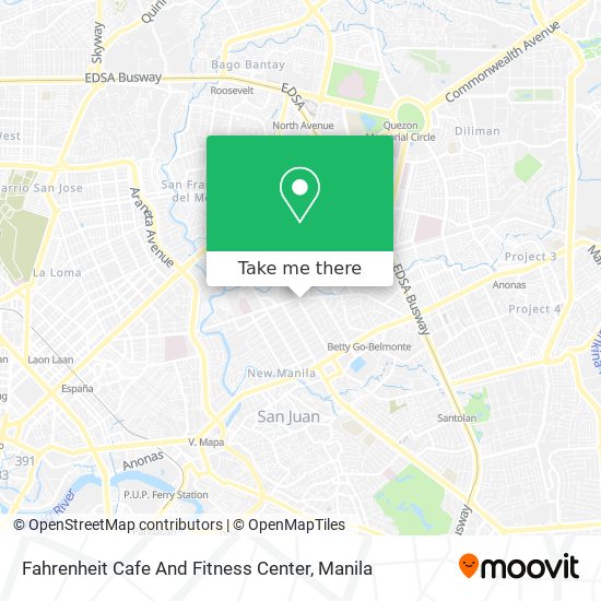 Fahrenheit Cafe And Fitness Center map