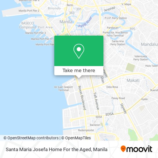 Santa Maria Josefa Home For the Aged map