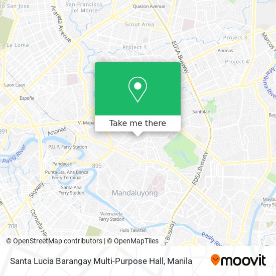Santa Lucia Barangay Multi-Purpose Hall map