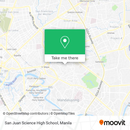 San Juan Science High School map