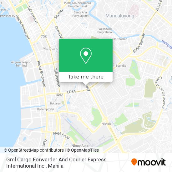Gml Cargo Forwarder And Courier Express International Inc. map
