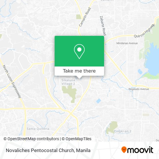 Novaliches Pentocostal Church map