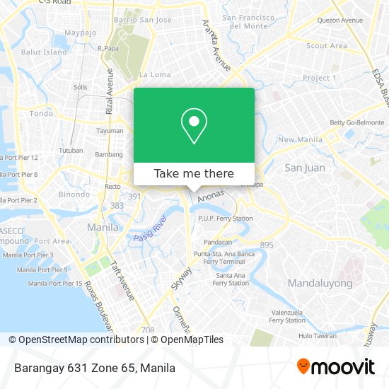 Barangay 631 Zone 65 map