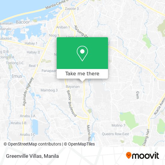 Greenville Villas map