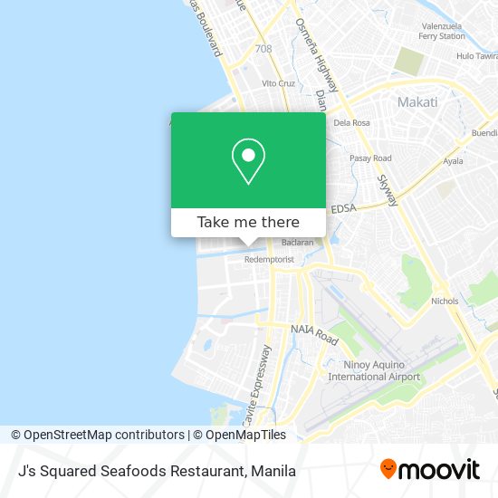 J's Squared Seafoods Restaurant map